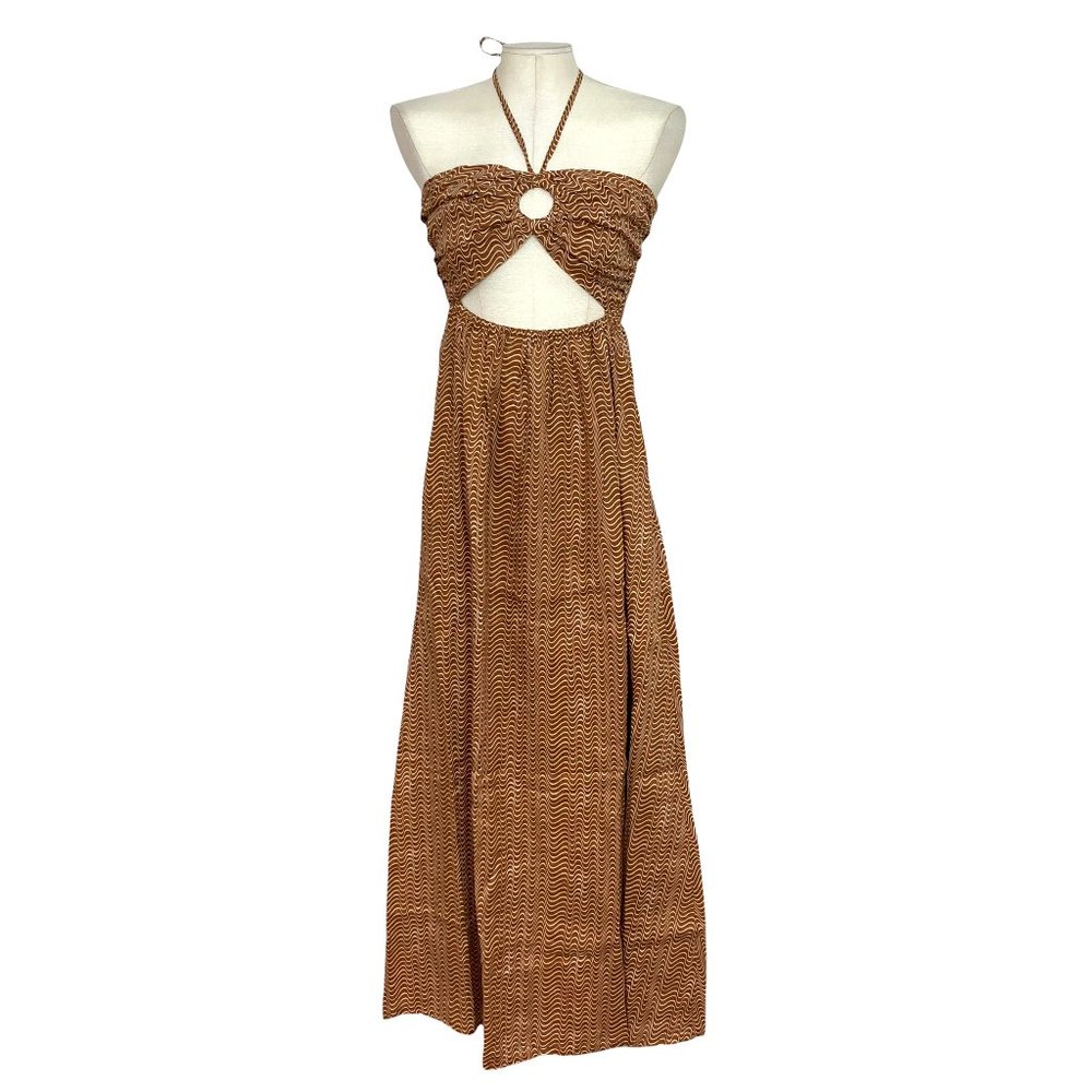 Faithfull The Brand La Costa Maxi Dress Vadella Cocoa